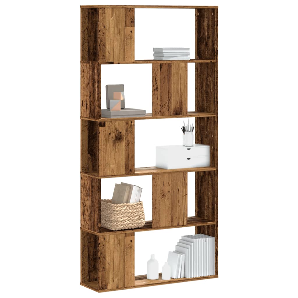 Modern Wooden 5-Tier Open Bookcase Book Storage Cabinet Unit Shelving Wood