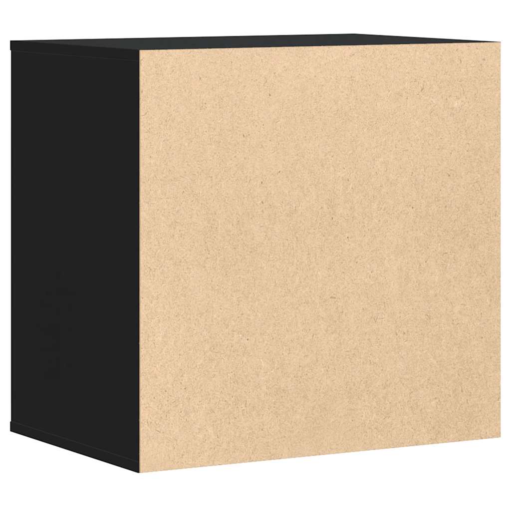 Corner Chest of Drawers Black 60x41x58 cm Engineered Wood