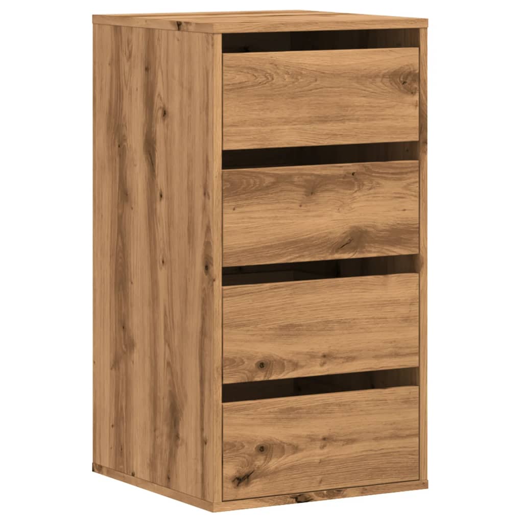 Corner Chest of Drawers Artisian Oak 40x41x76 cm Engineered Wood