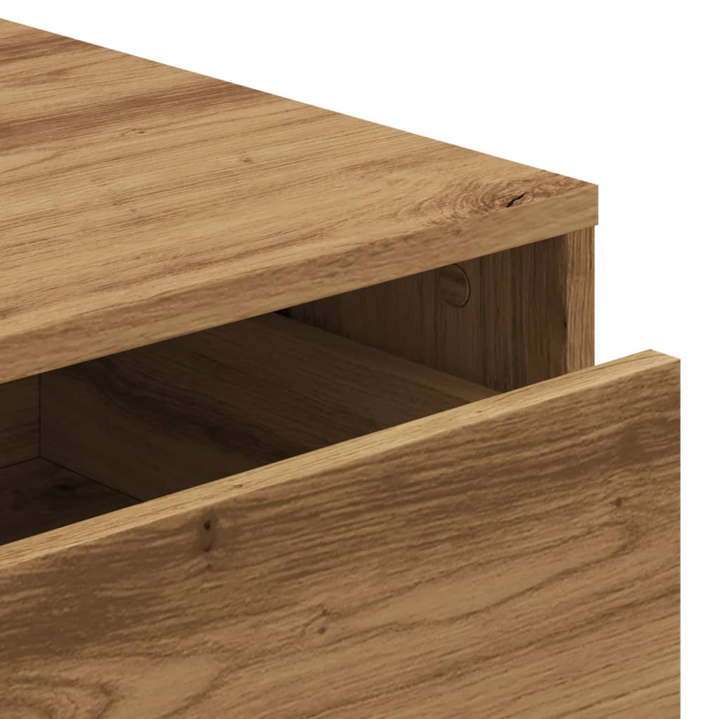 Corner Chest of Drawers Artisian Oak 40x41x76 cm Engineered Wood
