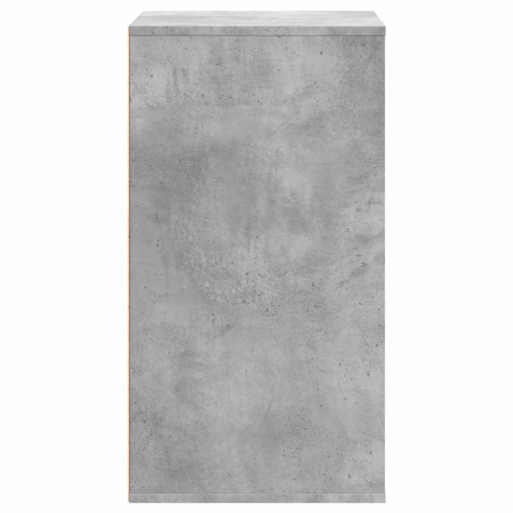 Corner Chest of Drawers Concrete Grey 60x41x76 cm Engineered Wood