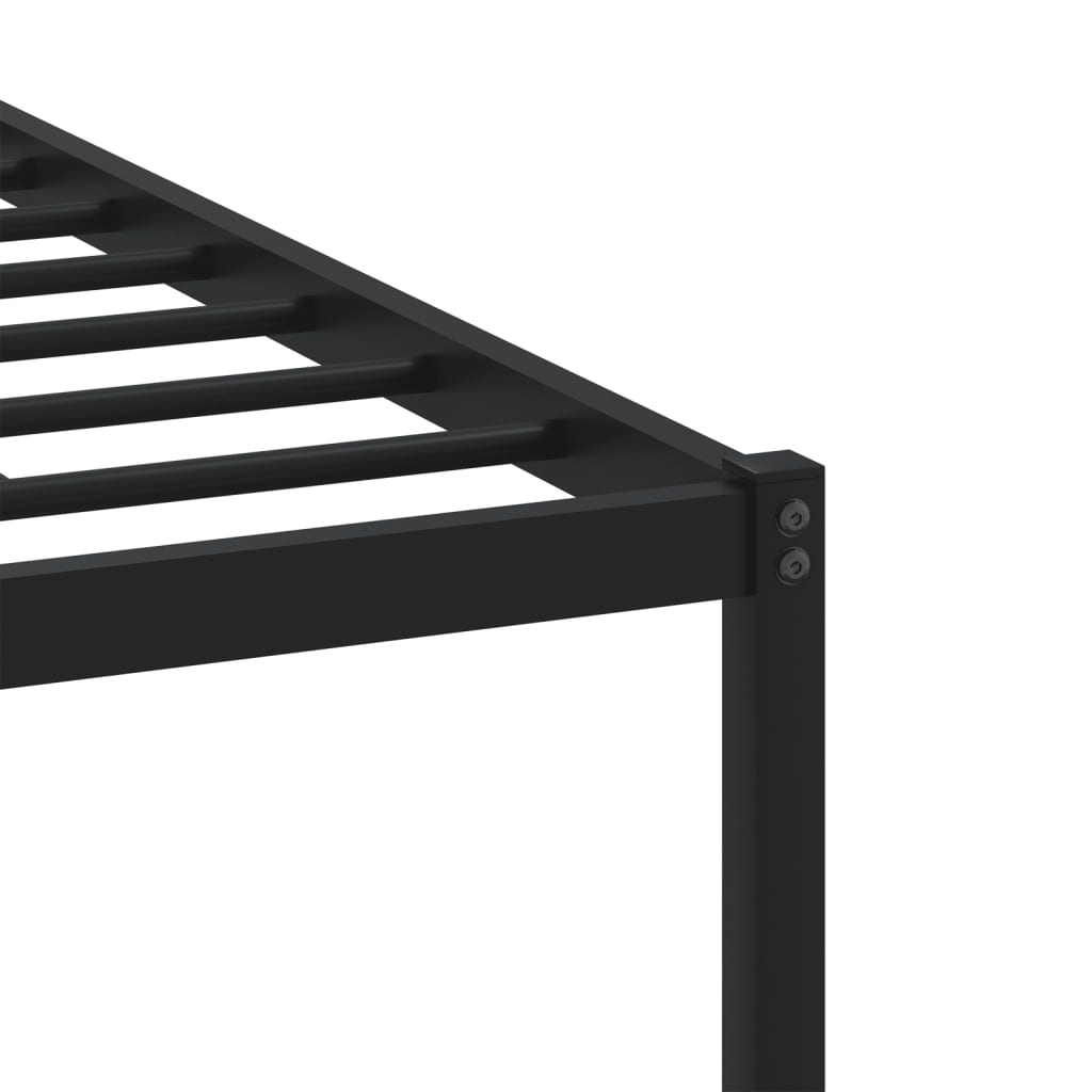 Metal Bed Frame without Mattress Sonoma Oak 150x200 cm King Size