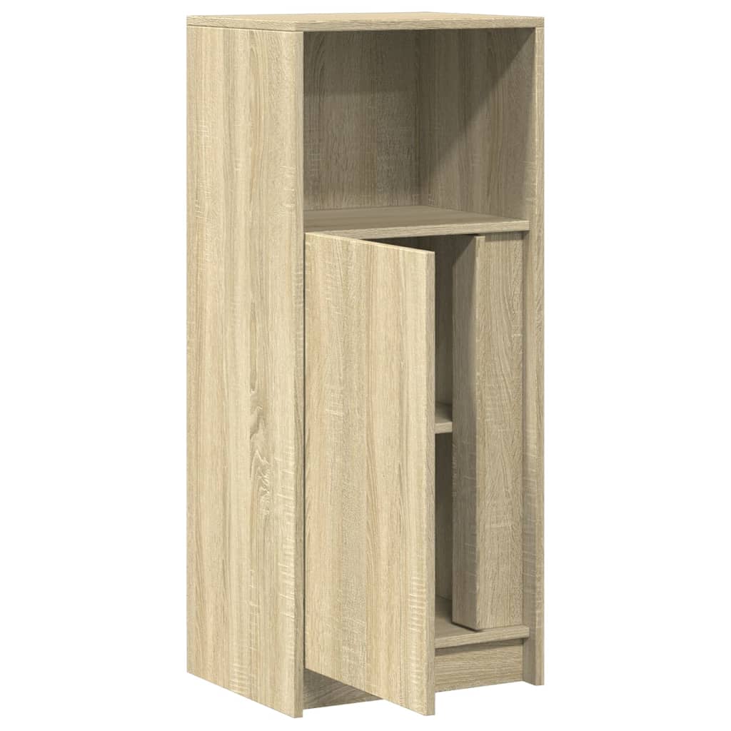 Sideboard with LED Sonoma Oak 42.5x34x100 cm Engineered Wood