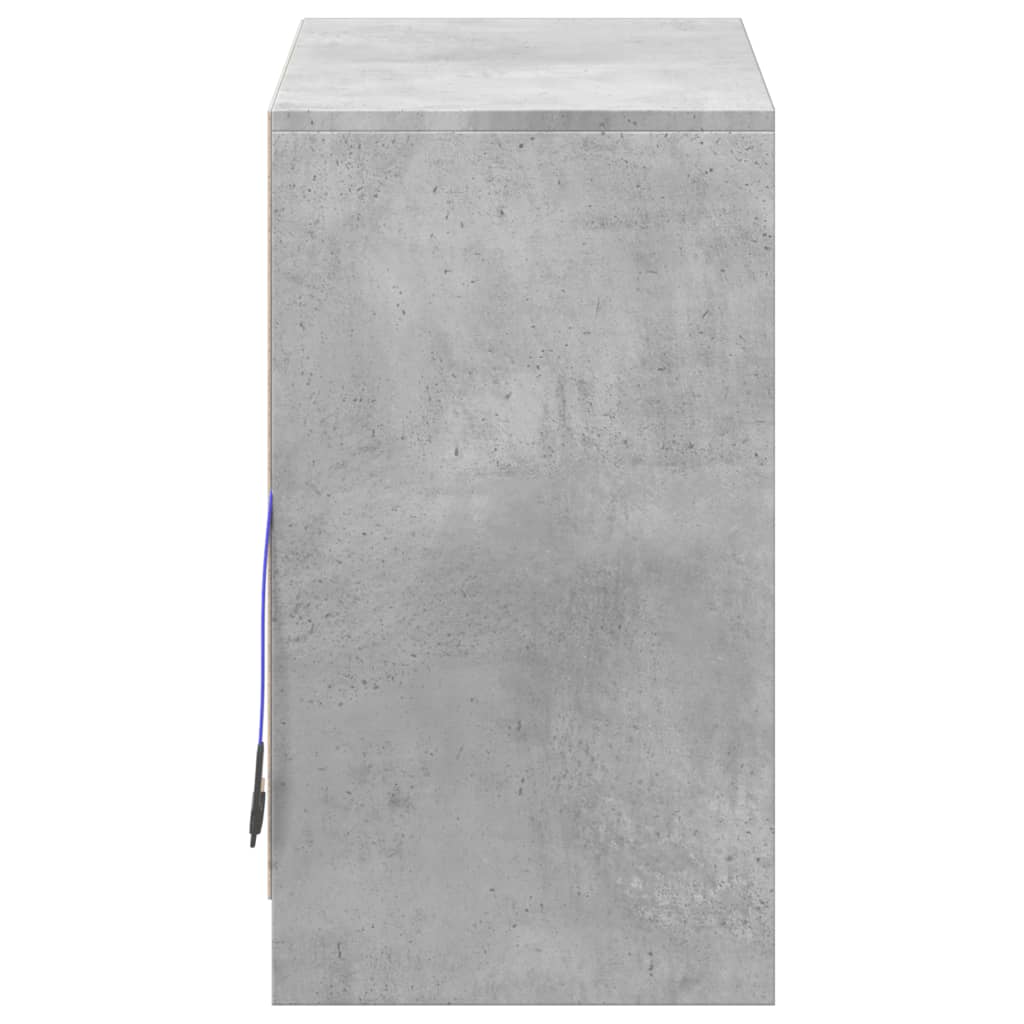 Modern Wooden 2 Door Home Sideboard Storage Cabinet Unit With LED Lights