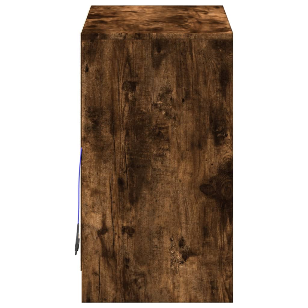 Modern Wooden 2 Door Home Sideboard Storage Cabinet Unit With LED Lights