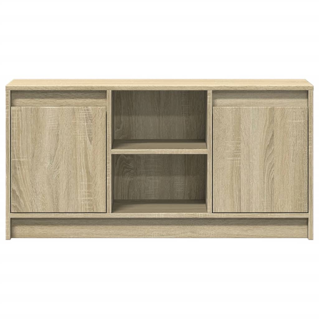 Modern Wooden 40 Inch TV Tele Stand Unit Cabinet With LED Lights & Storage