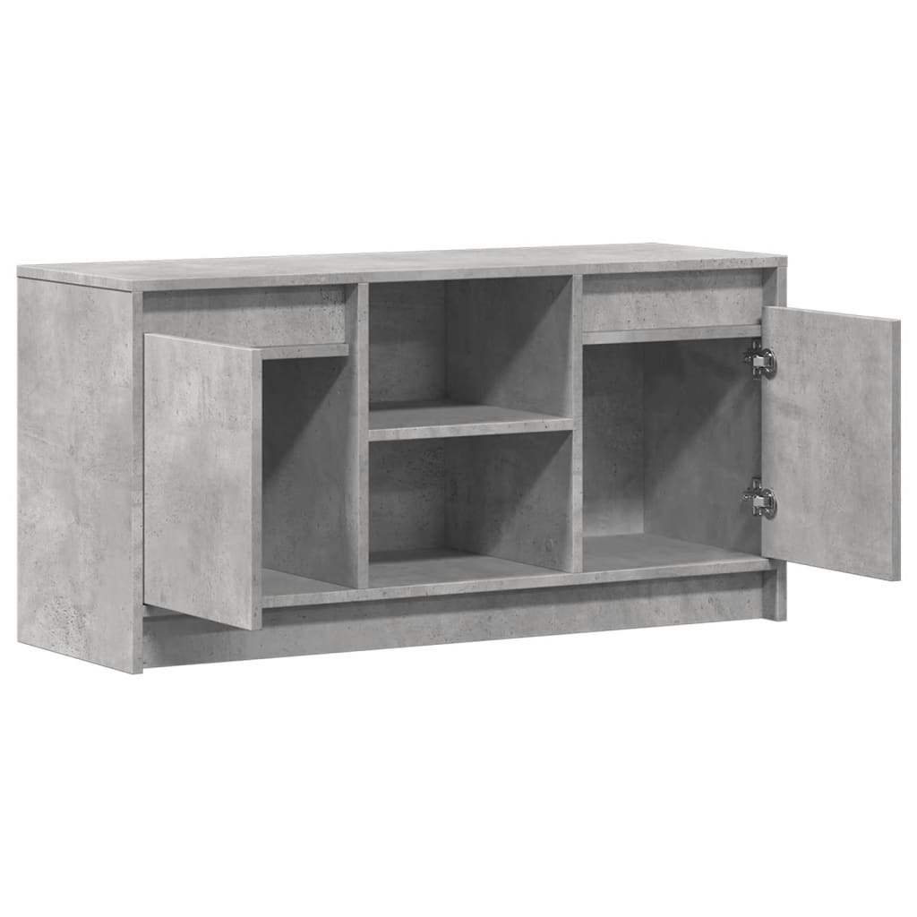 Modern Wooden 40 Inch TV Tele Stand Unit Cabinet With LED Lights & Storage