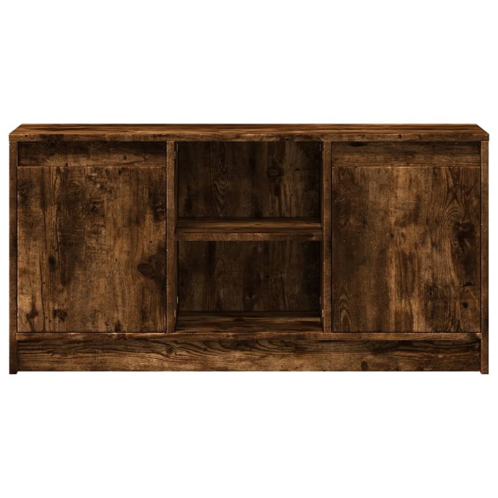 Modern Wooden 40 Inch TV Tele Stand Unit Cabinet With LED Lights & Storage