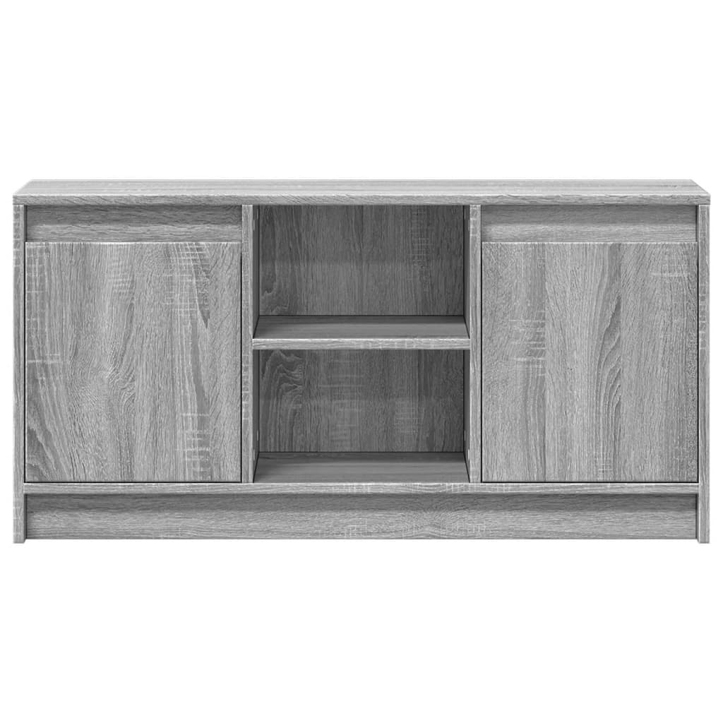 Modern Wooden 40 Inch TV Tele Stand Unit Cabinet With LED Lights & Storage
