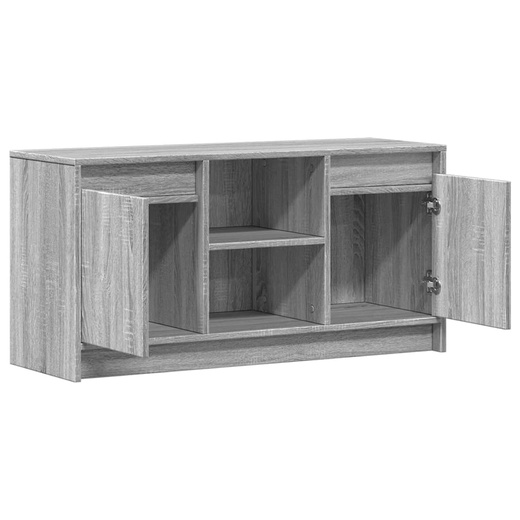 Modern Wooden 40 Inch TV Tele Stand Unit Cabinet With LED Lights & Storage