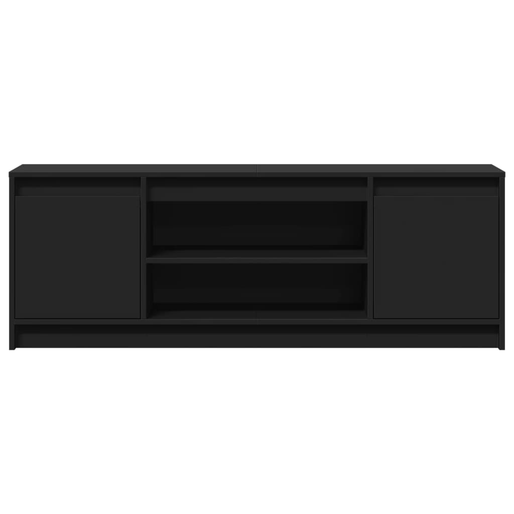 Modern Wooden 55 Inch TV Tele Stand Unit Cabinet With LED Lights & Storage