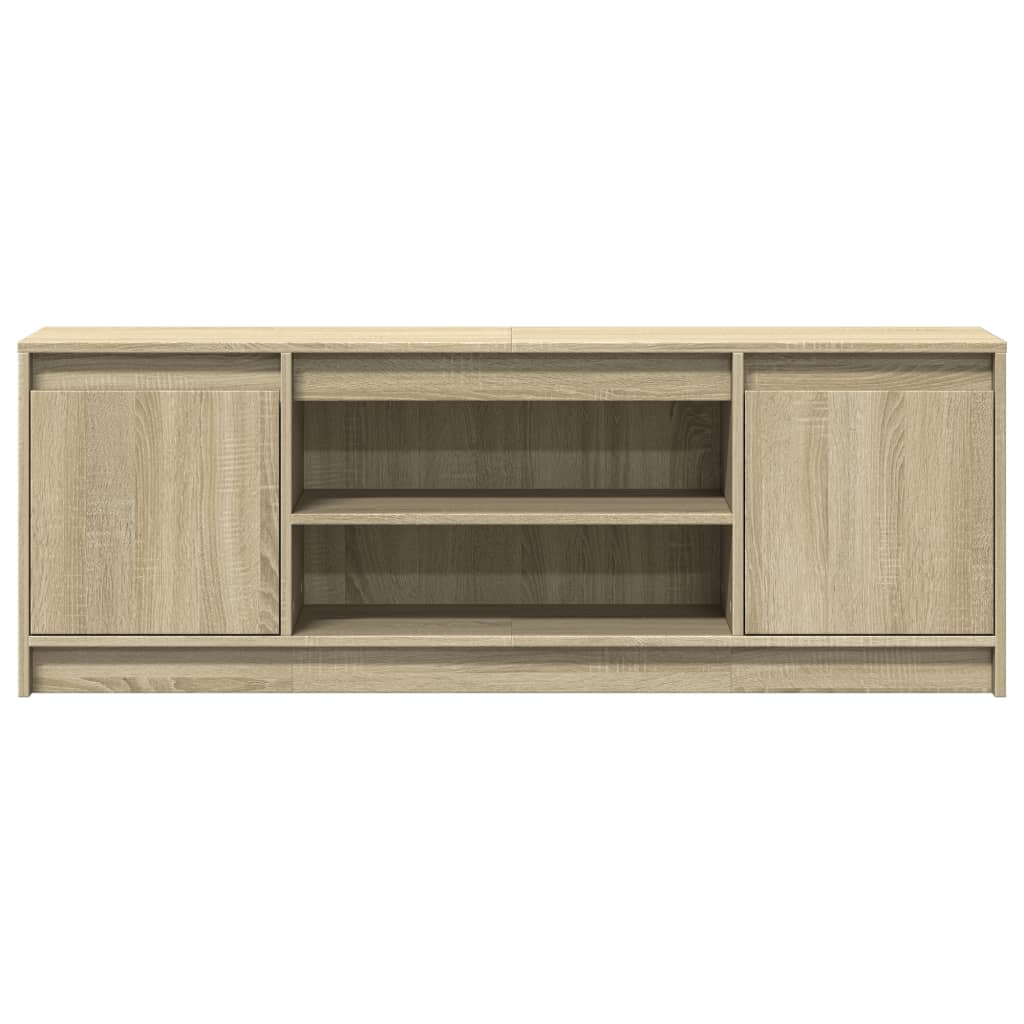 Modern Wooden 55 Inch TV Tele Stand Unit Cabinet With LED Lights & Storage