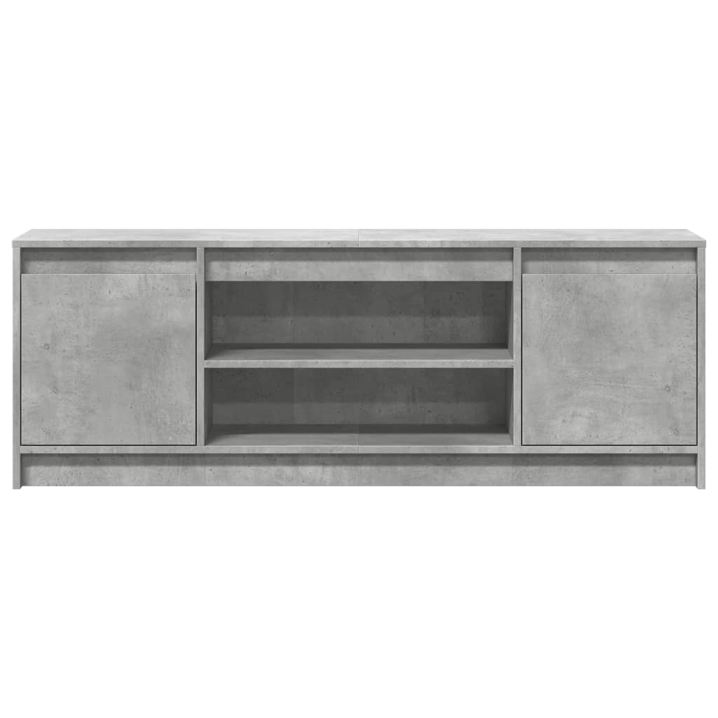 Modern Wooden 55 Inch TV Tele Stand Unit Cabinet With LED Lights & Storage