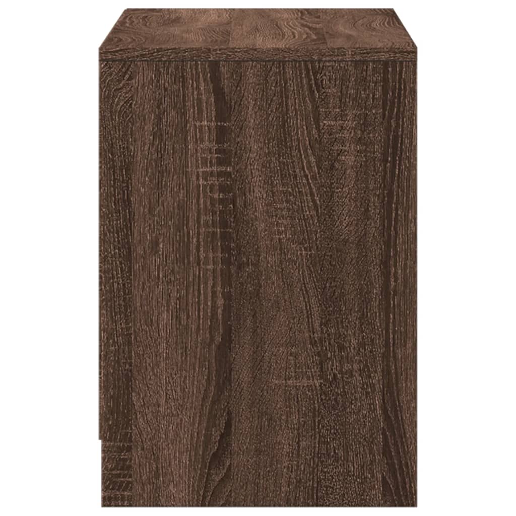 Modern Wooden 40 Inch TV Tele Stand Unit Cabinet With LED Lights & 6 Drawers