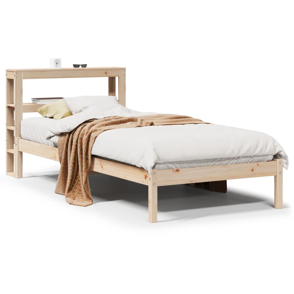 Bed Frame without Mattress 90x190 cm Single Solid Wood Pine