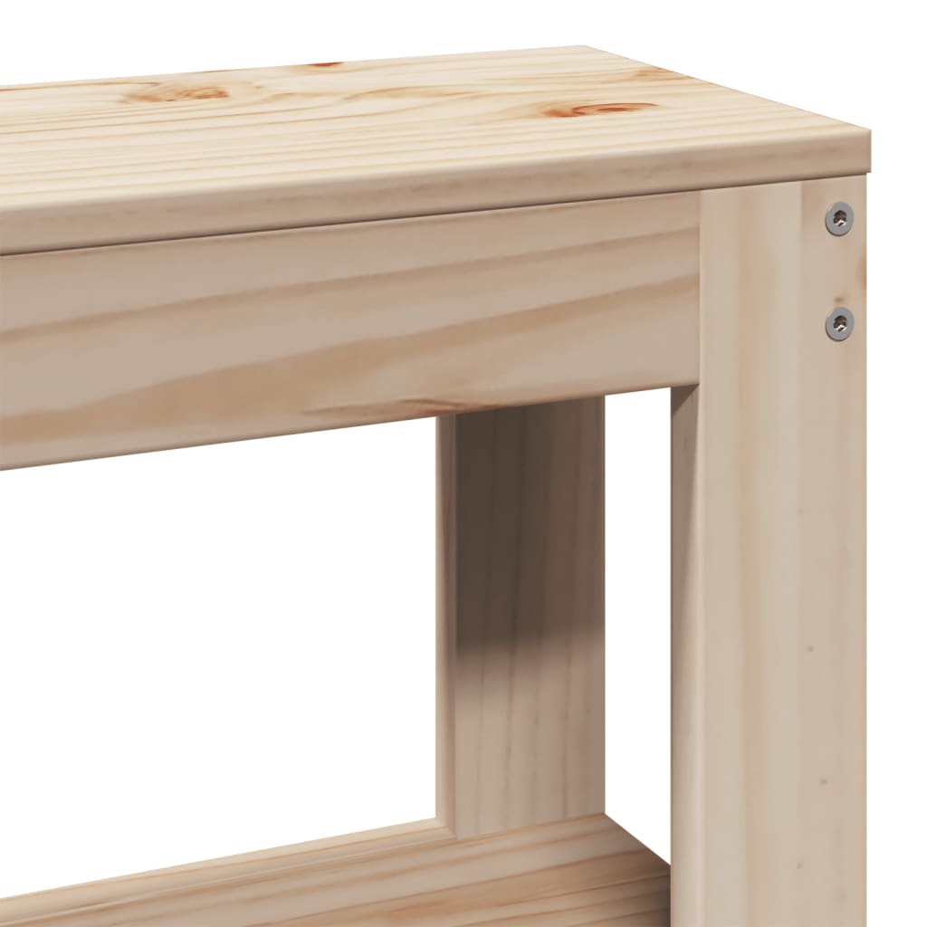 Bed Frame without Mattress 140x190 cm Solid Wood Pine