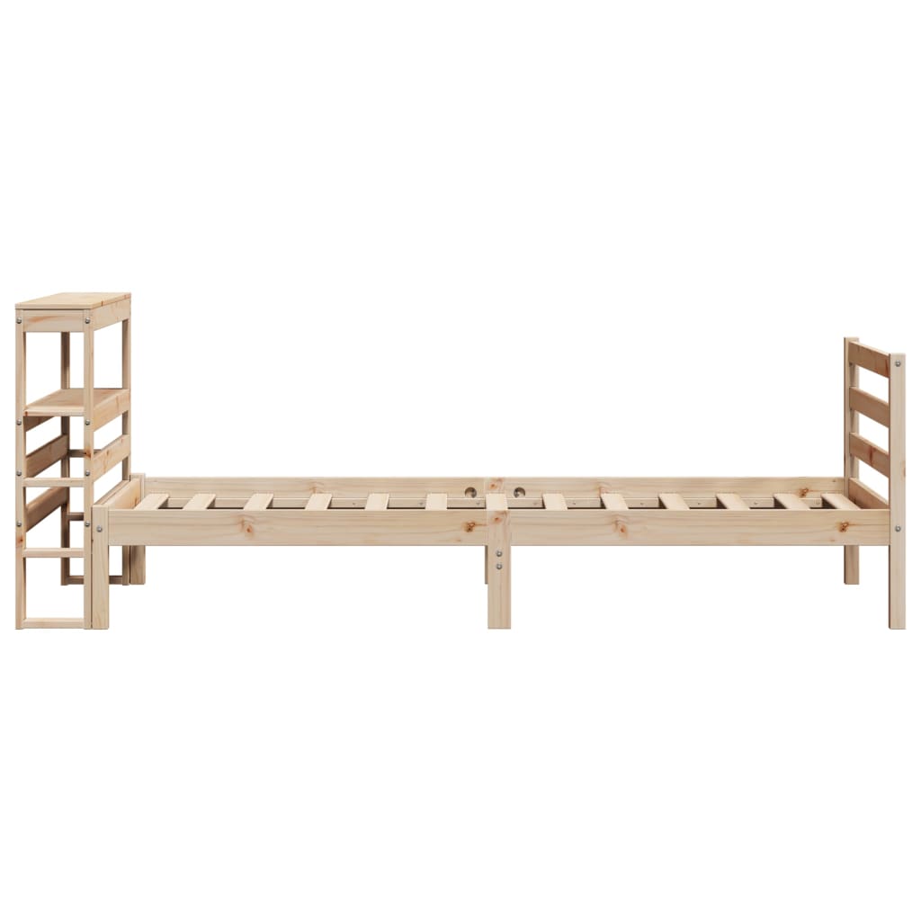 Bed Frame without Mattress 90x190 cm Single Solid Wood Pine
