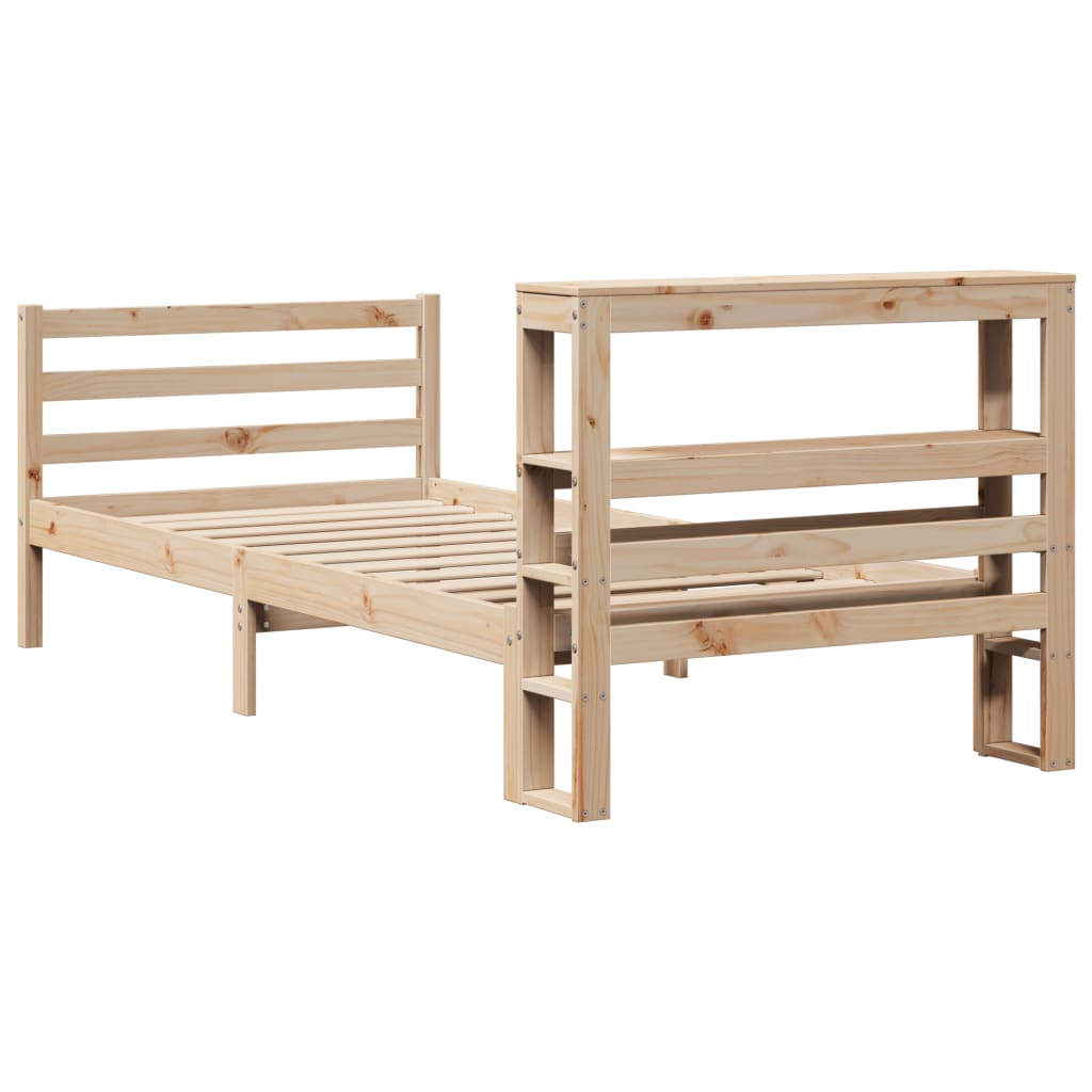 Bed Frame without Mattress 90x190 cm Single Solid Wood Pine