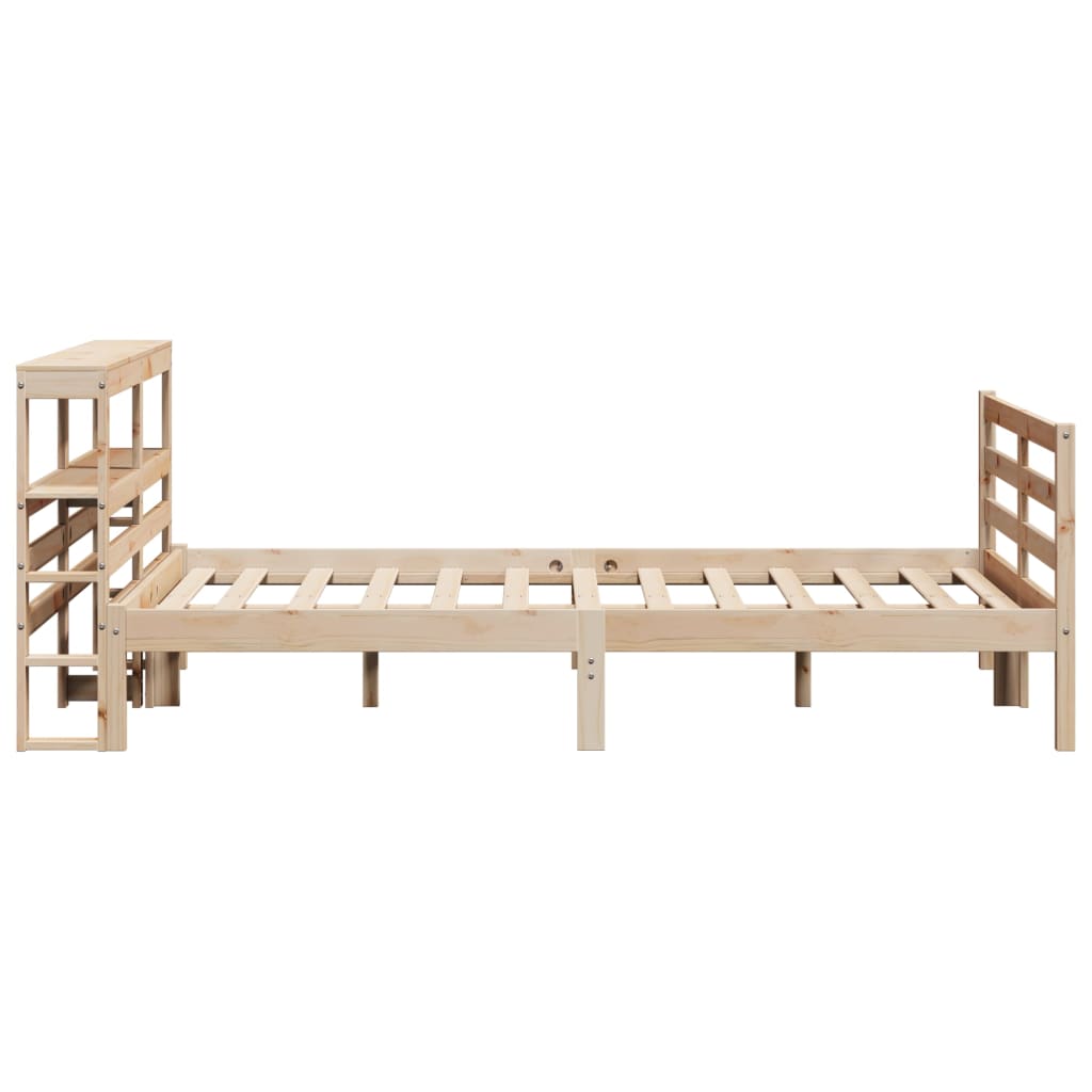 Bed Frame without Mattress 150x200 cm King Size Solid Wood Pine