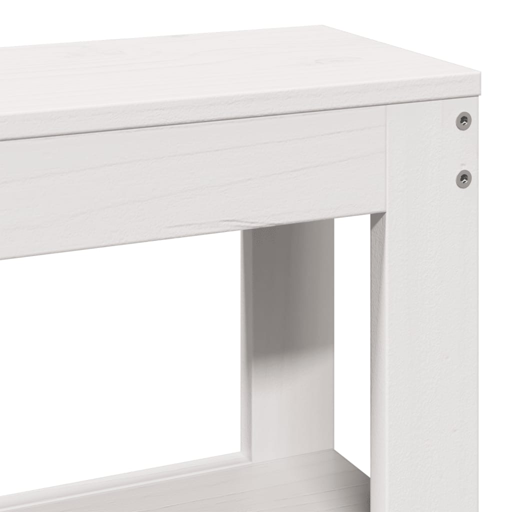 Senior Bed with Headboard without Mattress White 135x190 cm Double
