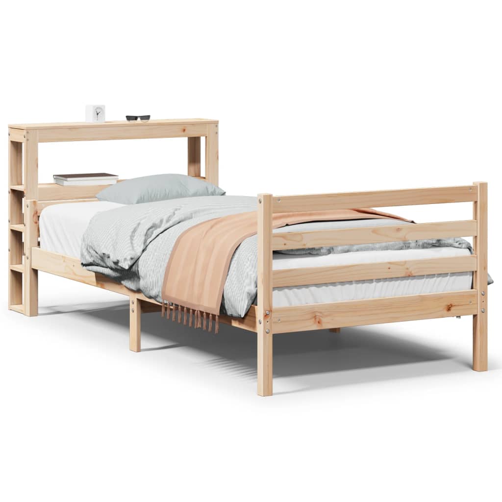 Bed Frame with Headboard without Mattress 100x200 cm