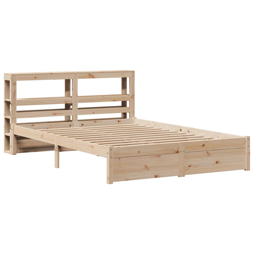 Bed Frame with Headboard without Mattress 140x190 cm