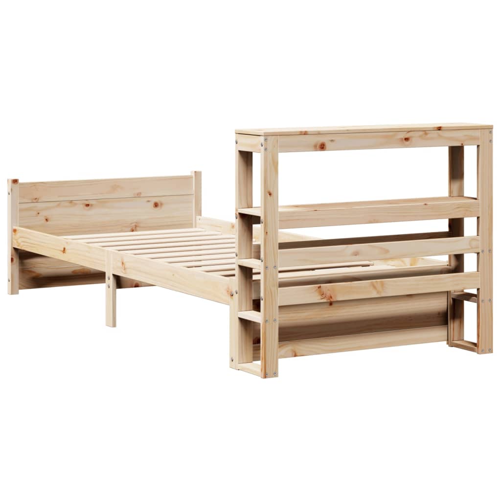 Bed Frame with Headboard without Mattress 90x190 cm Single