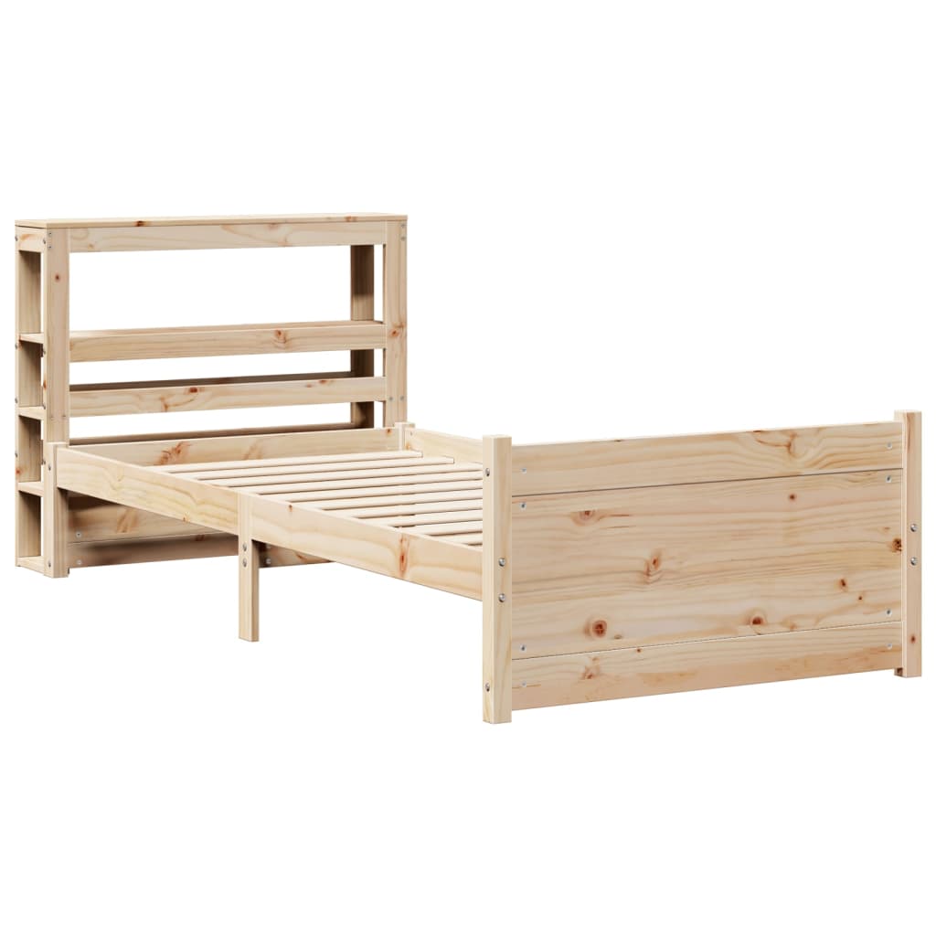 Bed Frame with Headboard without Mattress 90x200 cm