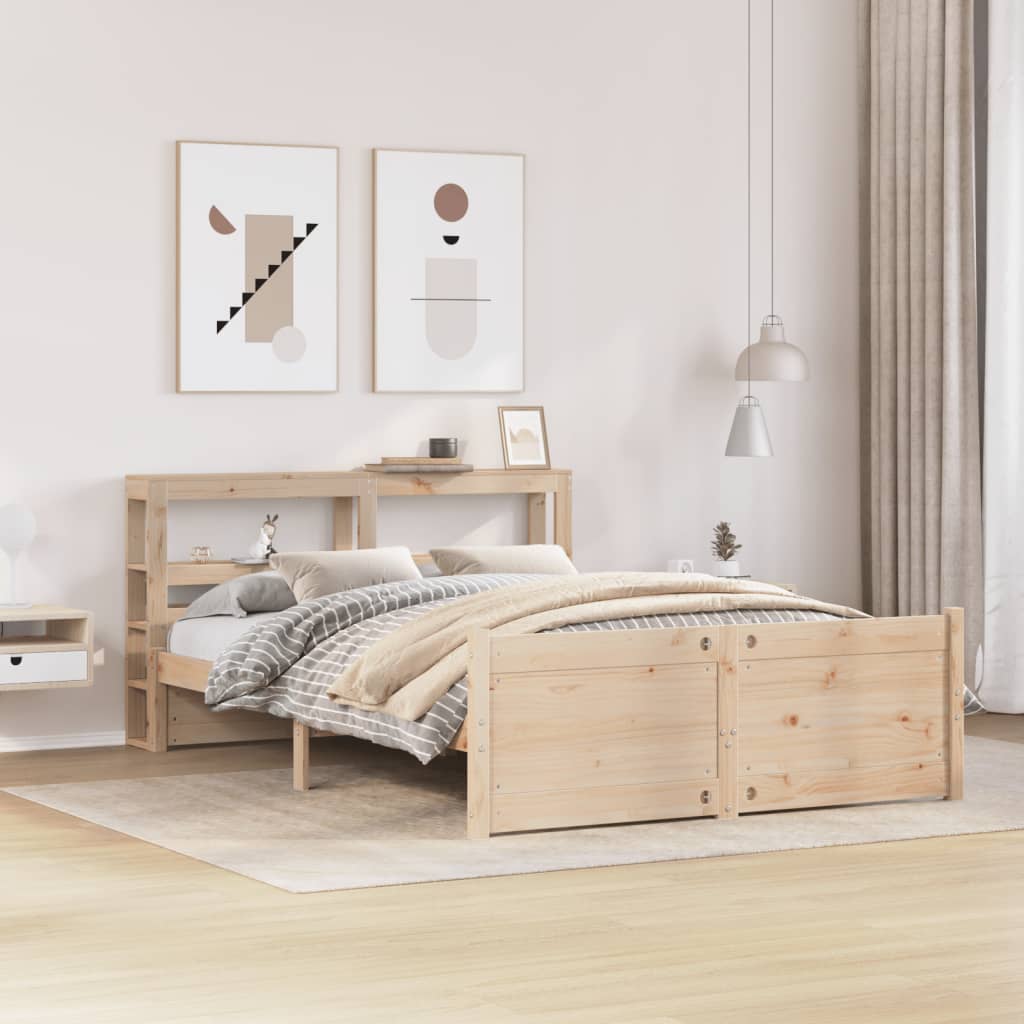 Bed Frame with Headboard without Mattress 160x200 cm