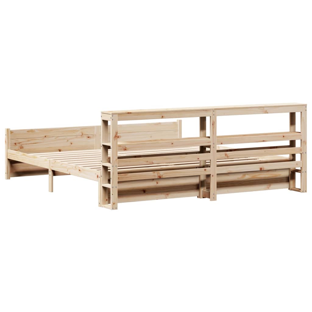 Bed Frame with Headboard without Mattress 180x200 cm Super King