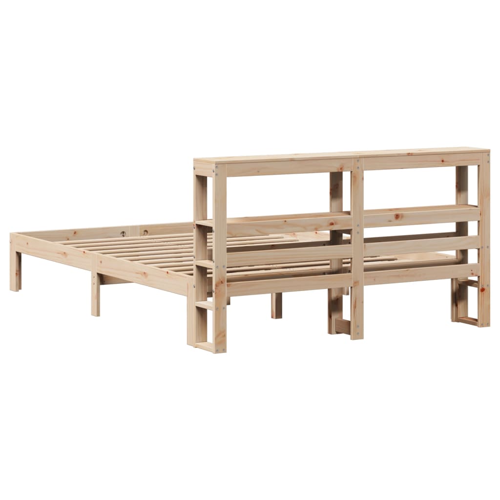 Bed Frame with Headboard without Mattress 140x200 cm