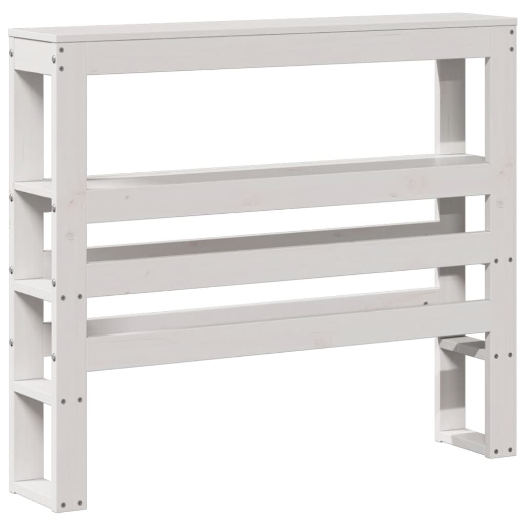 Bed Frame with Headboard without Mattress White 90x190 cm Single