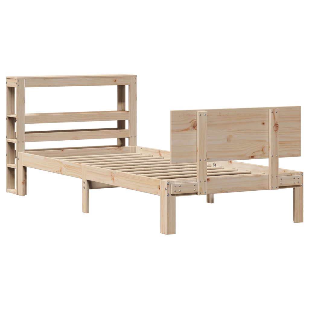 Bed Frame with Headboard without Mattress 90x200 cm