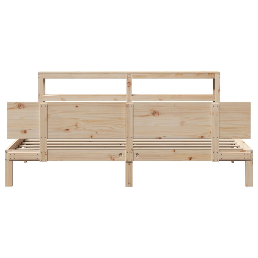 Bed Frame with Headboard without Mattress 180x200 cm Super King