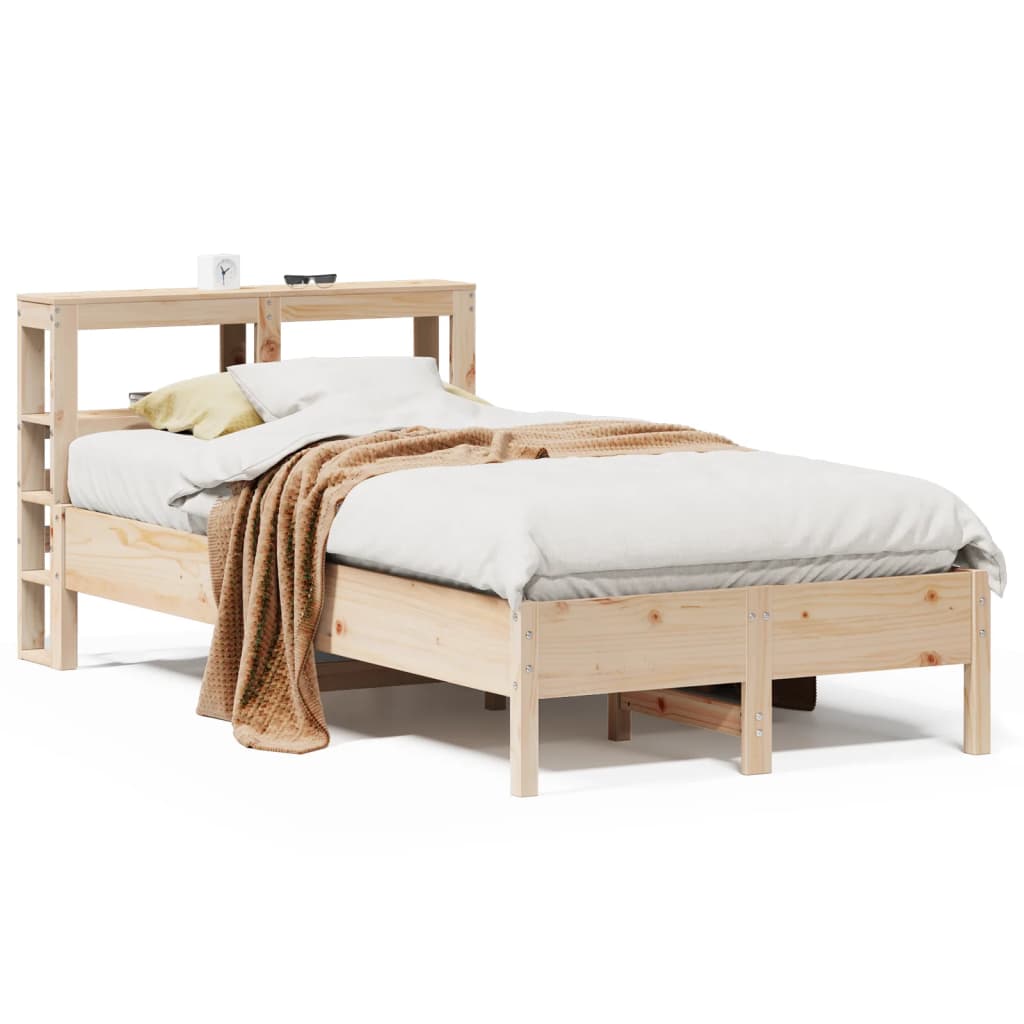 Bed Frame without Mattress 120x190 cm Small Double Solid Wood Pine