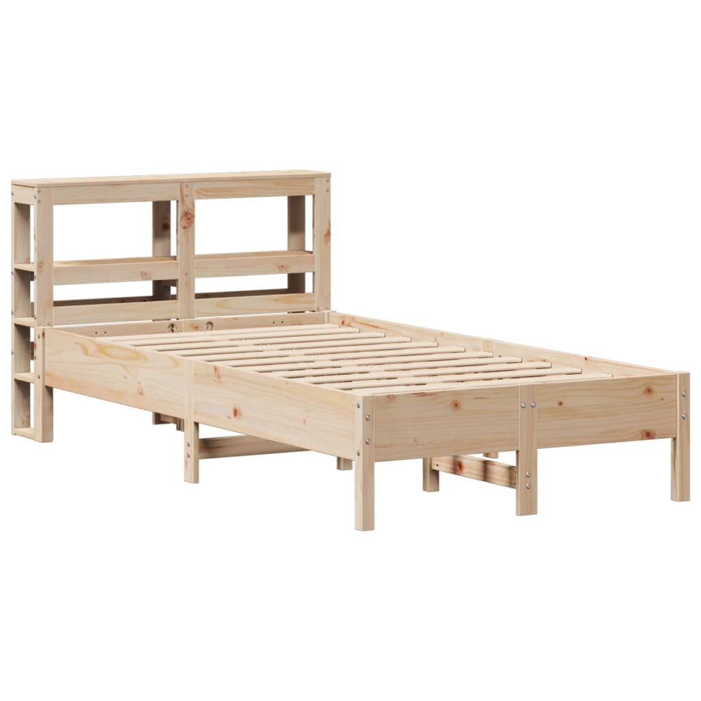 Bed Frame without Mattress 120x190 cm Small Double Solid Wood Pine