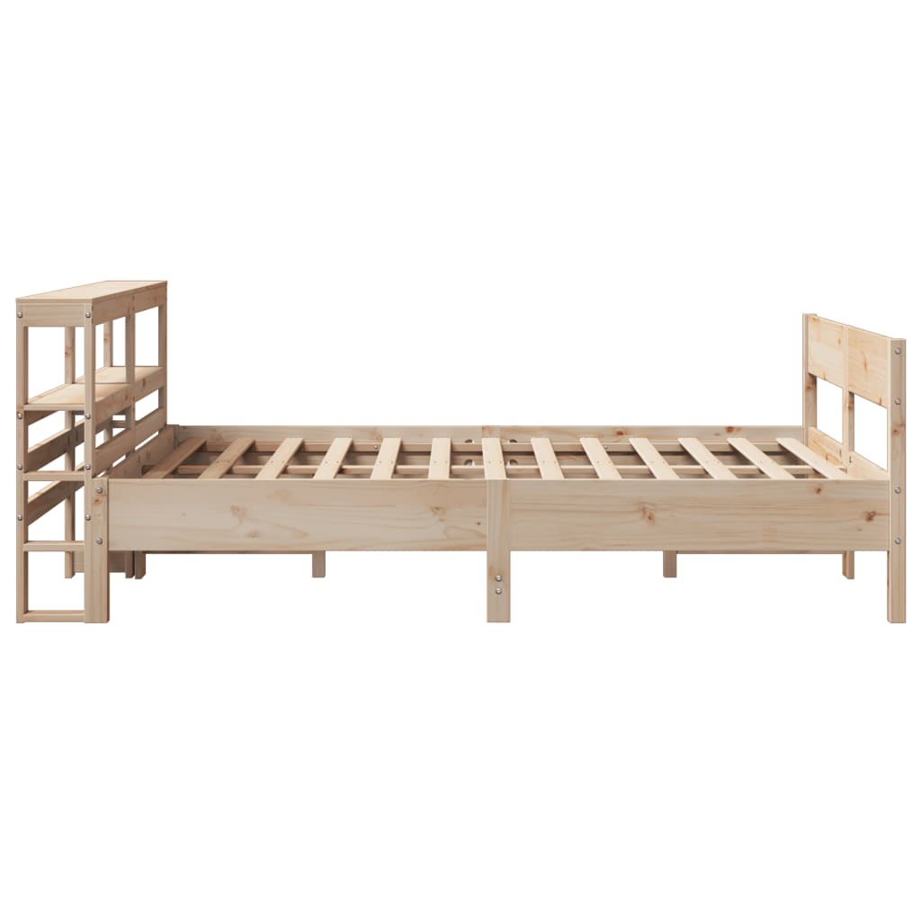 Bed Frame without Mattress 160x200 cm Solid Wood Pine