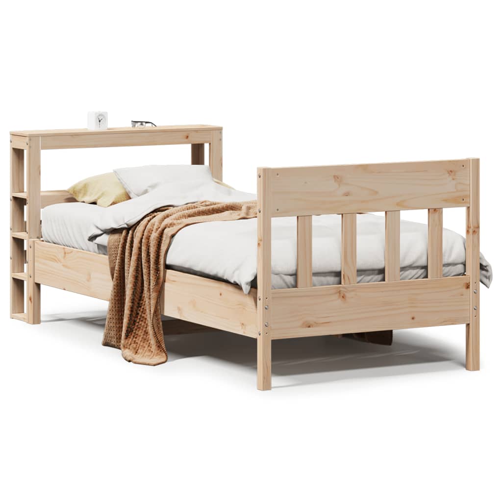 Bed Frame without Mattress 90x190 cm Single Solid Wood Pine
