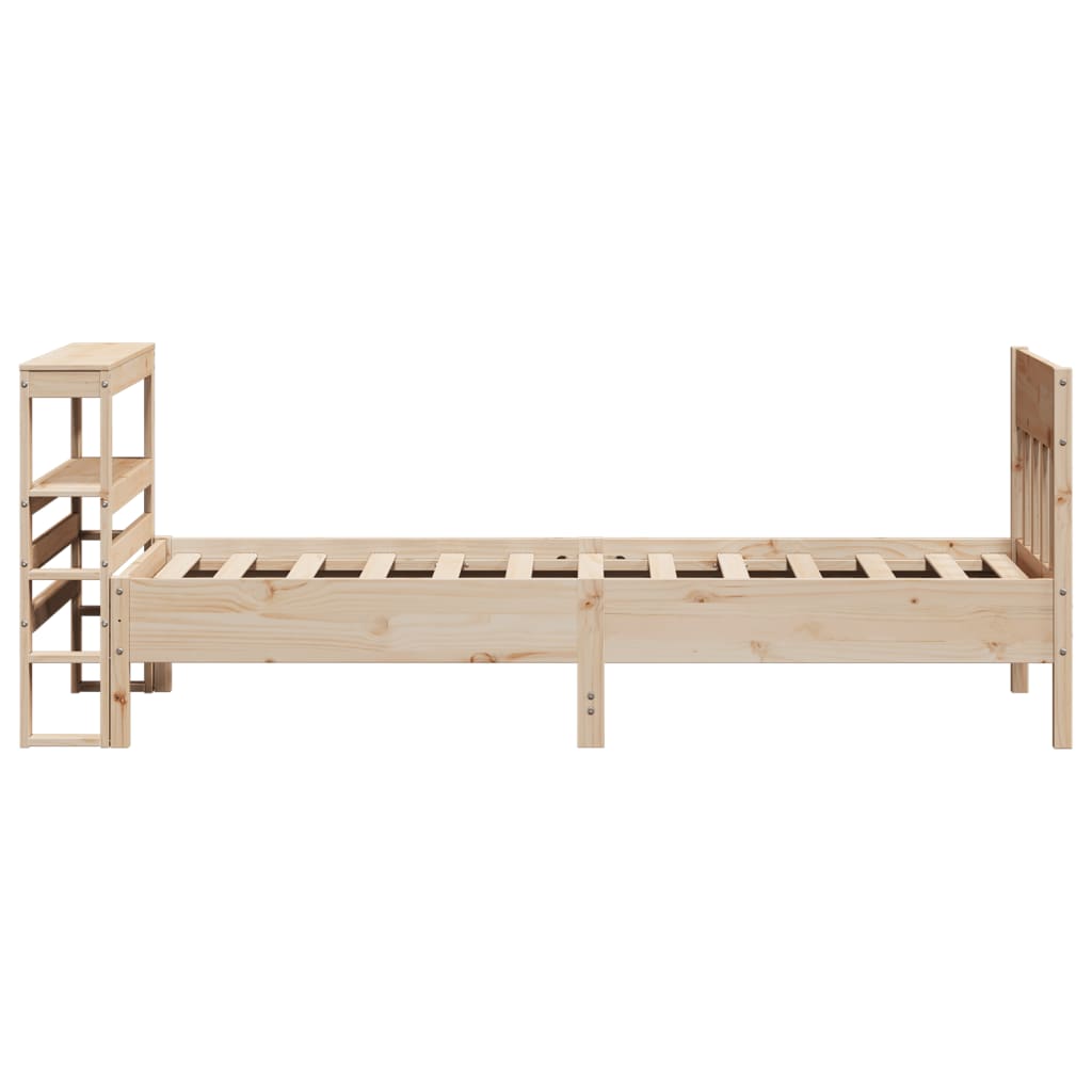 Bed Frame without Mattress 90x190 cm Single Solid Wood Pine