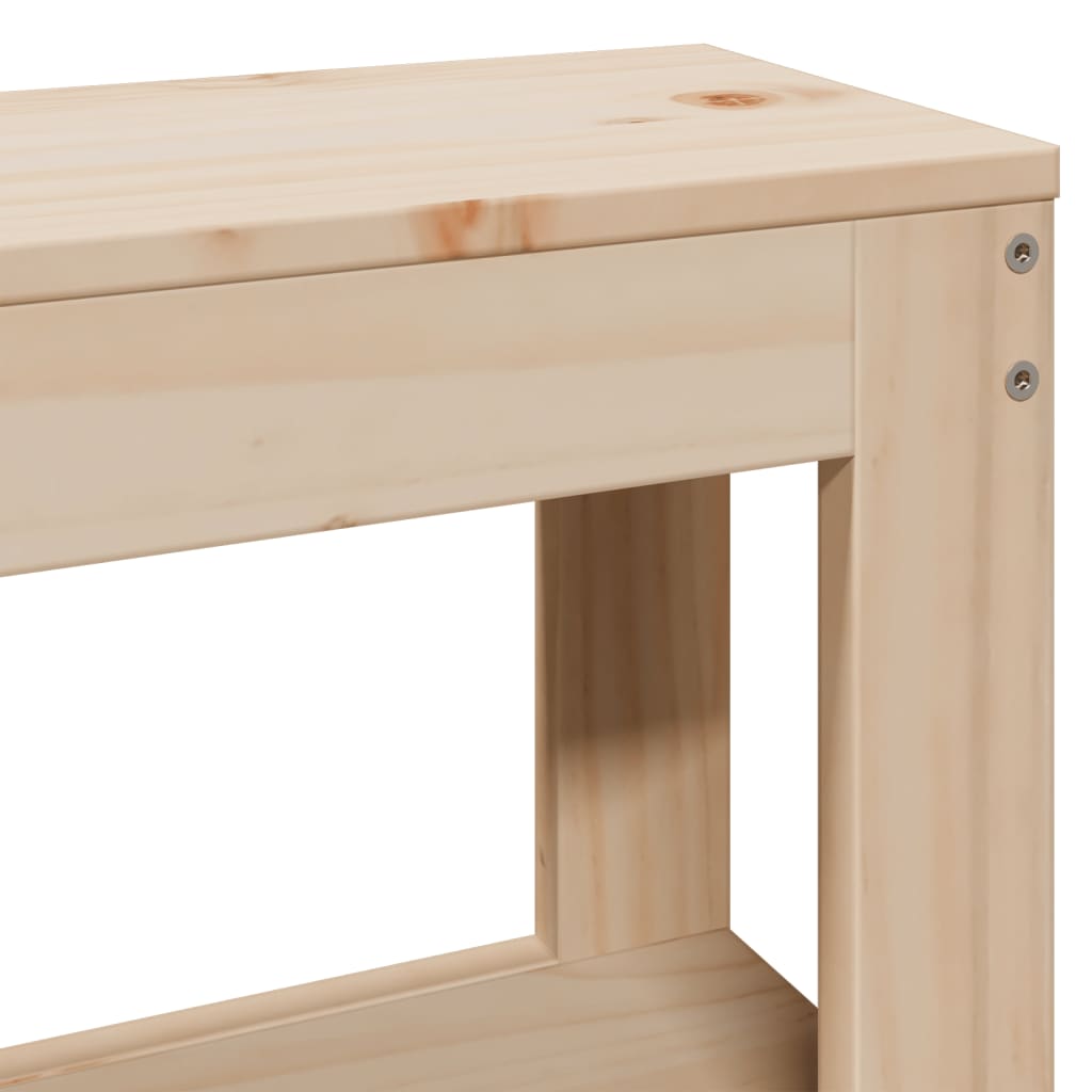 Bed Frame without Mattress 140x200 cm Solid Wood Pine