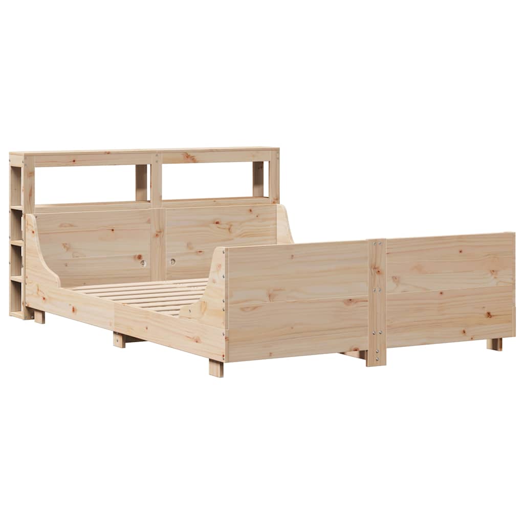 Bed Frame without Mattress 120x190 cm Small Double Solid Wood Pine