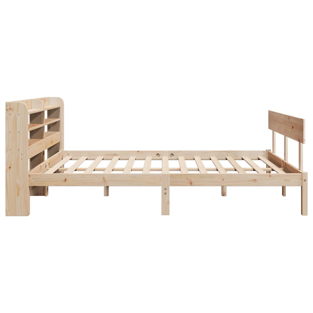 Bed Frame without Mattress 120x190 cm Small Double Solid Wood Pine
