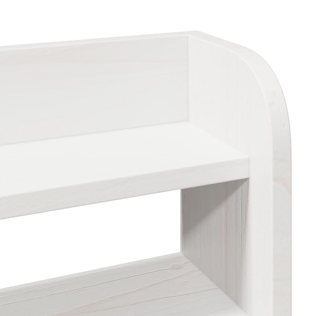 Bed Frame with Headboard without Mattress White 90x200 cm