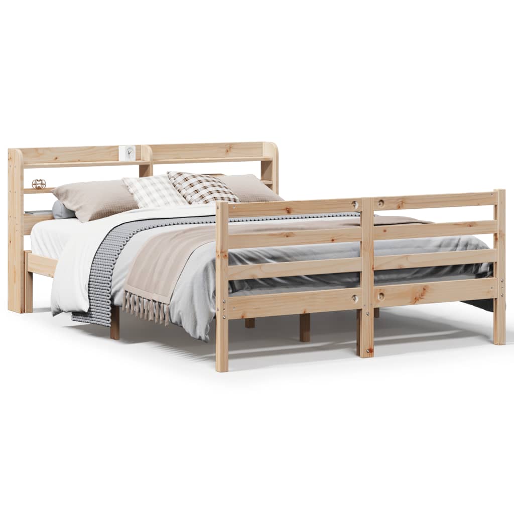 Bed Frame with Headboard without Mattress 140x200 cm