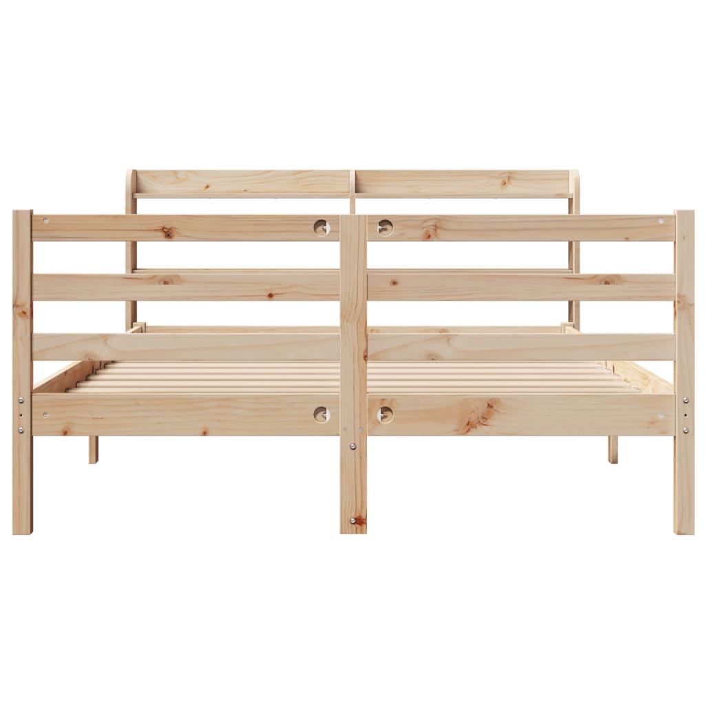 Bed Frame with Headboard without Mattress 140x200 cm