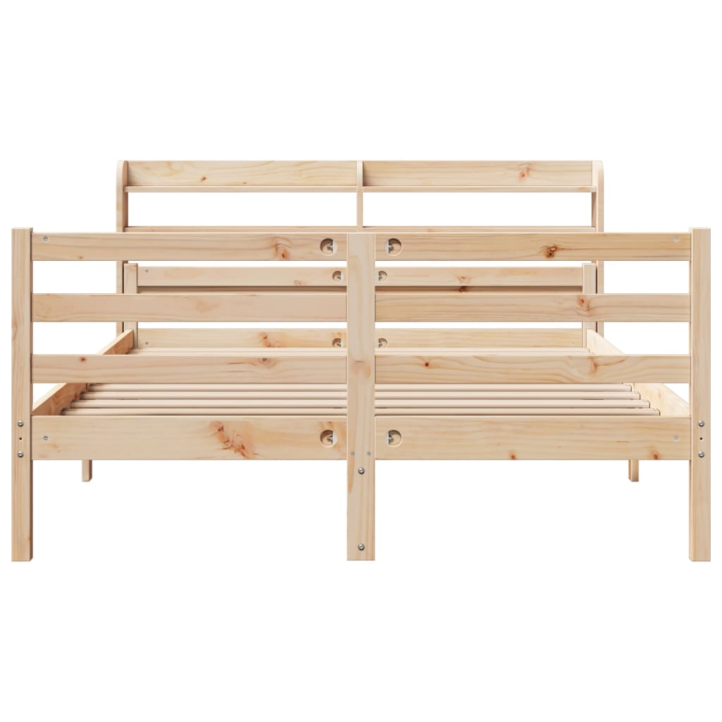 Bed Frame with Headboard without Mattress 140x200 cm