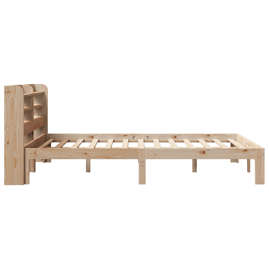 Bed Frame with Headboard without Mattress 75x190 cm Small Single