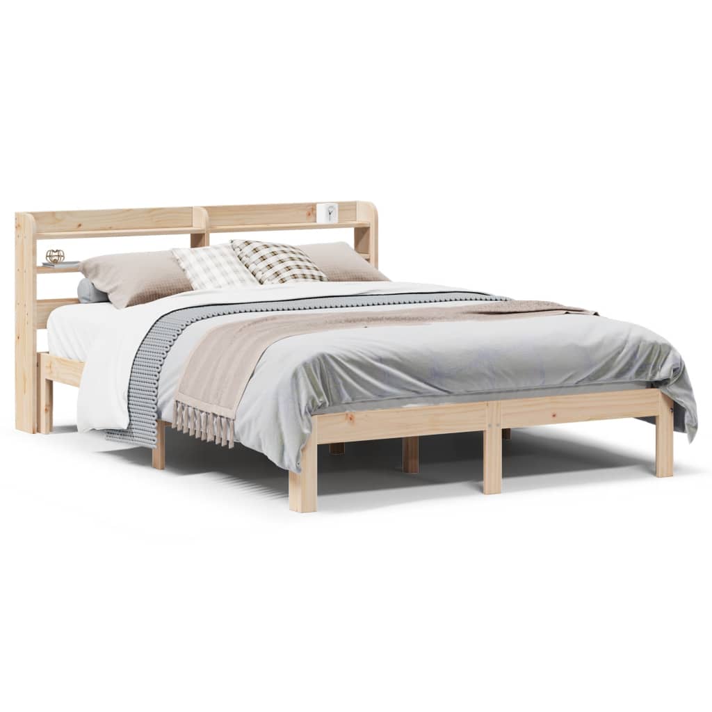 Bed Frame with Headboard without Mattress 120x190 cm Small Double