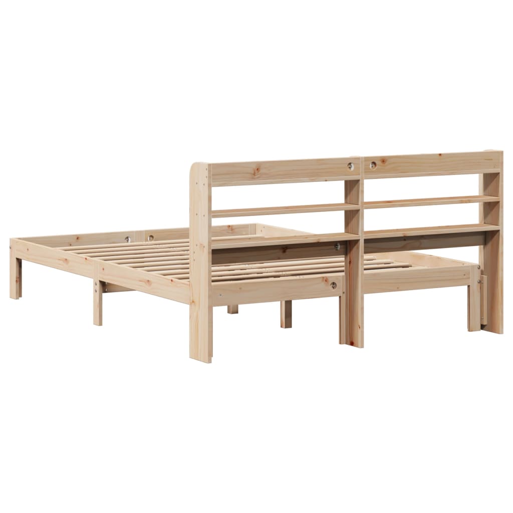 Bed Frame with Headboard without Mattress 120x190 cm Small Double