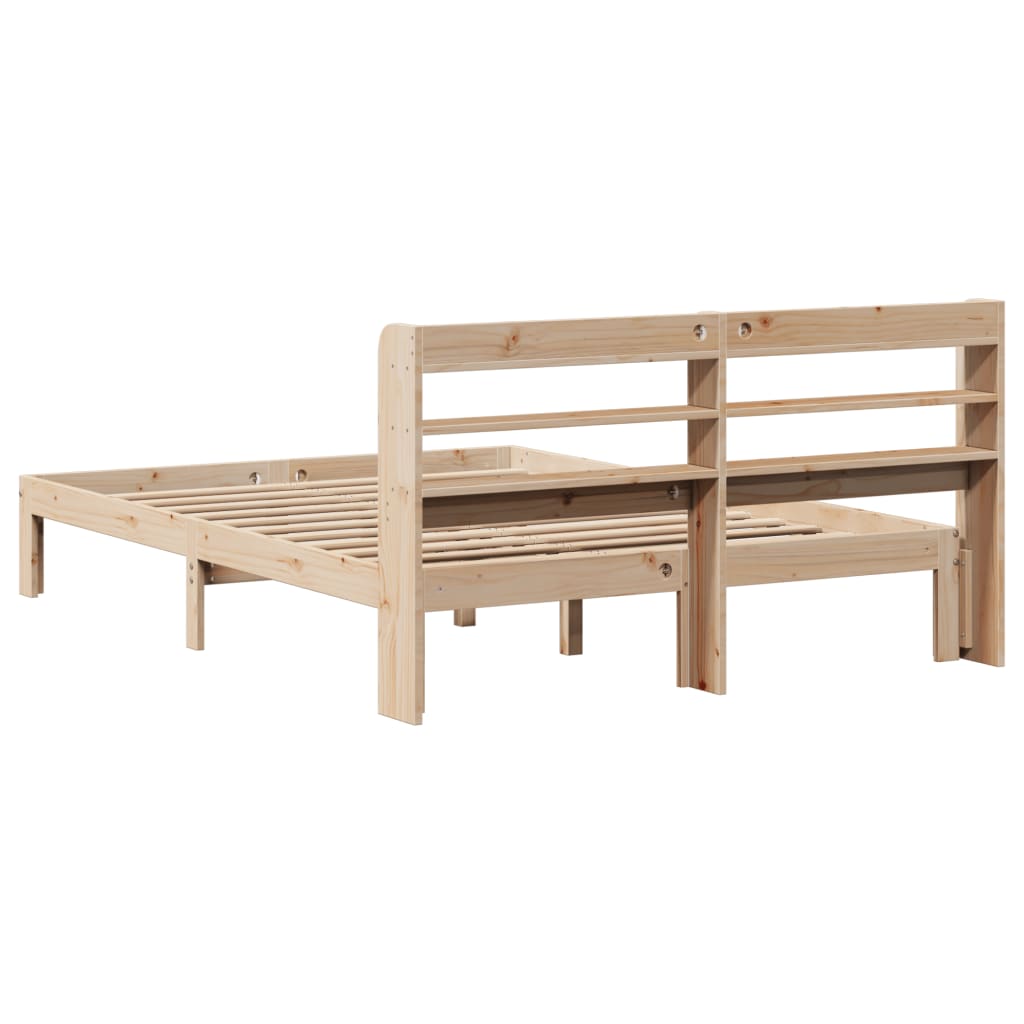 Bed Frame with Headboard without Mattress 135x190 cm Double
